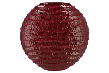 <h4>Inga Jada Purple Oval Vase Active Glaze Wave 51x17</h4>