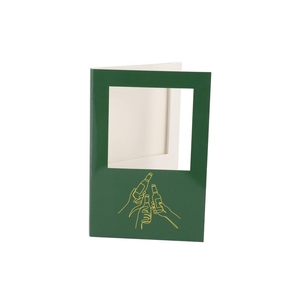 Gift Tile Card Cheers Green 21x14x1cm