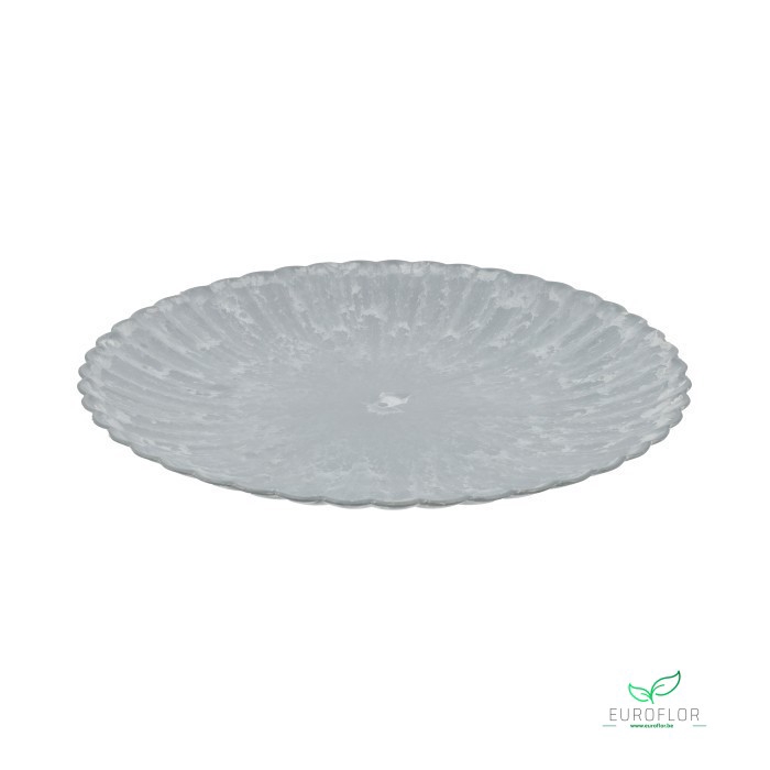MELAMINE PLATE RIBBLE GREY D33 H3
