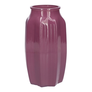 Vase Suko d8.5/12xh22 aubergine mil