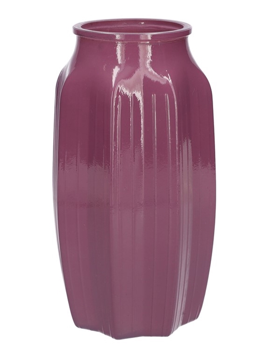 <h4>Vase Suko d8.5/12xh22 aubergine mil</h4>