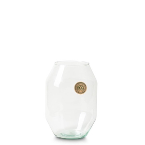 Glass Eco vase Diamant d14*20cm