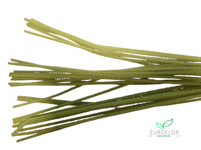 DRAAD CHENILLE GROEN 30cm 30pcs