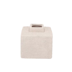 Lisboa White Vase Cube 14x14x14cm