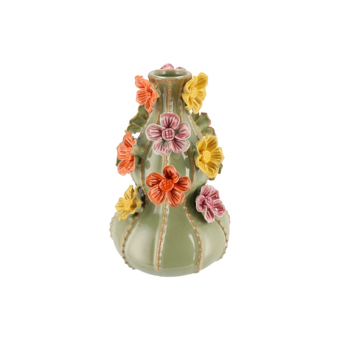 <h4>Flower Pistache Vase Bubbels 19x31cm</h4>