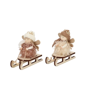 Loulou Sand Girl With Sleigh Ass 12x5x11cm