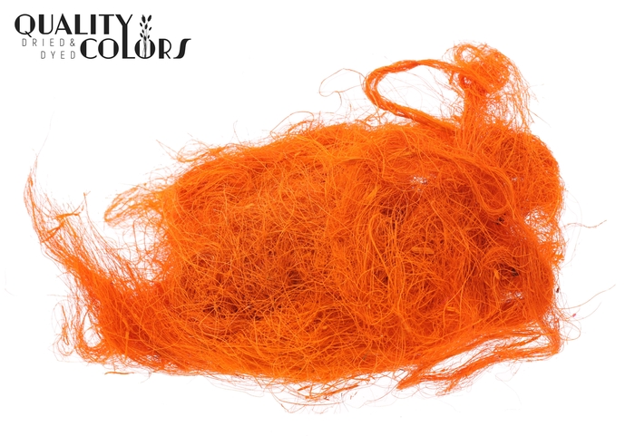 Coco fibre 250gram in poly Orange