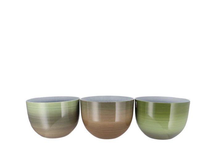 <h4>Melamine Rainbow Green Pot Ass 32x23cm</h4>