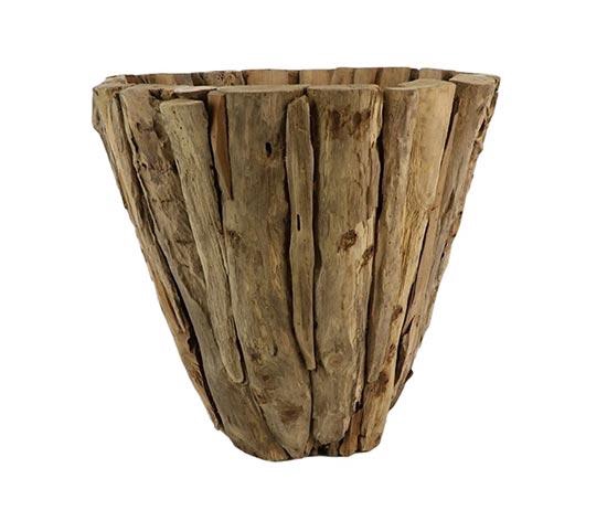 Vase Teak Yogya Scrab H100D60