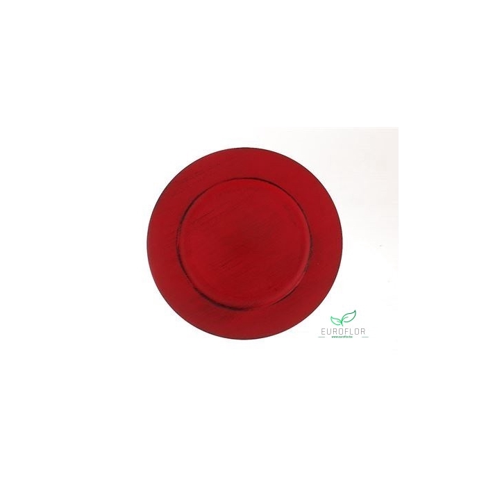 <h4>PLATE MELAMINE RED D33</h4>