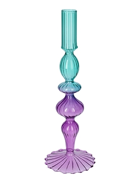 <h4>DF02-721061300 - Candle holder Aviance9 d2.5/9.3xh27 blue/purple</h4>