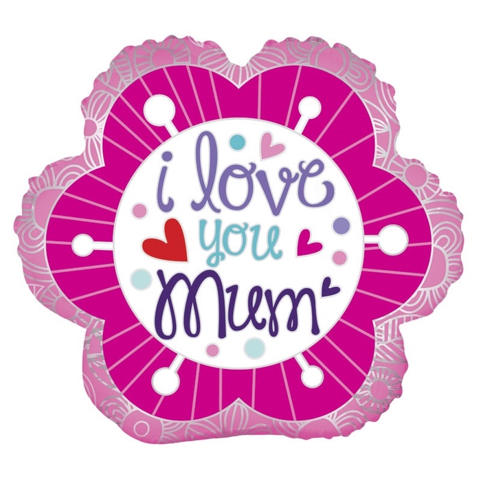 <h4>Party! Balloon I love you mum 45cm</h4>