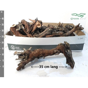 Druiven stam brokken 35 cm.