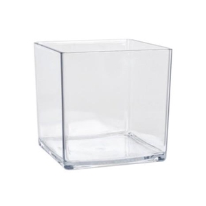 VASO EM ACRILICO 12CM TRANSPARENTE IMP