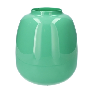 Vase Amelie d10.5\\22.2xh25.3 turquoise milky