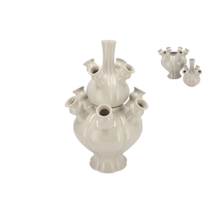 Rotterdam White Vase Tube 31x31x46cm