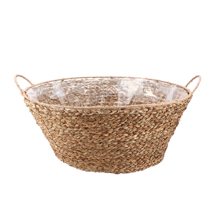 <h4>Seagrass Levi Bowl Basket Natural 40x18cm</h4>