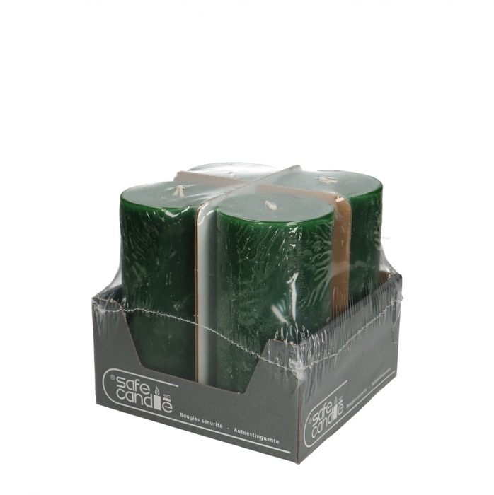 <h4>Kaars Stomp Safe d07*14cm rustiek</h4>