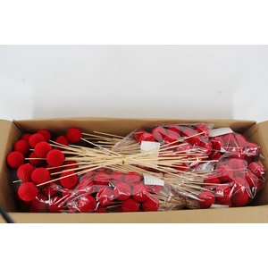 Stick Ball Flock Thread Ø6 Red