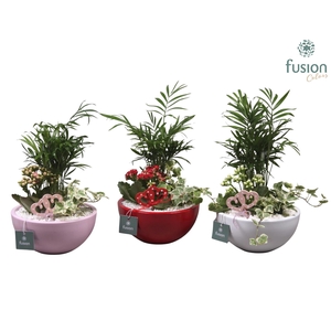 Keramiek moon 3 assortie met arrangement D18