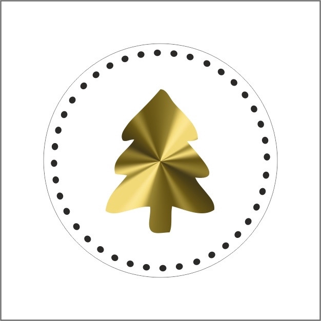 <h4>Kerst Sticker 39mm x500 Kerstboom</h4>