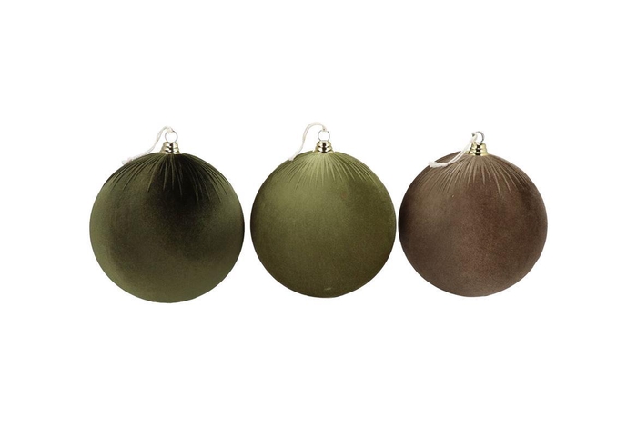 Joyful Green X-mas Ball Velvet Ass 20cm P/3