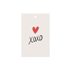 Gift Bouquet Card Xoxo White 6x9cm P/25