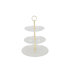 Dayah Transparent Cake Shelf 18/20/25x33cm Nm
