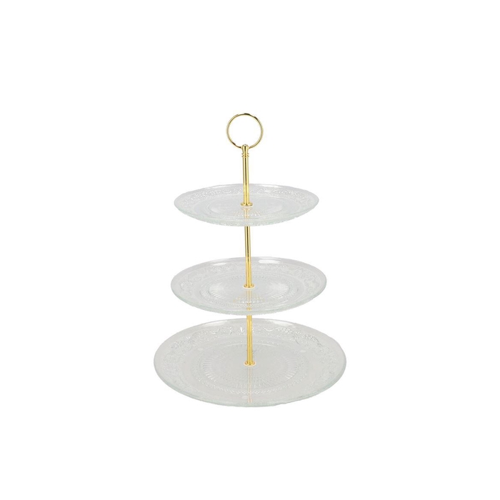 <h4>Dayah Transparent Cake Shelf 18/20/25x33cm Nm</h4>