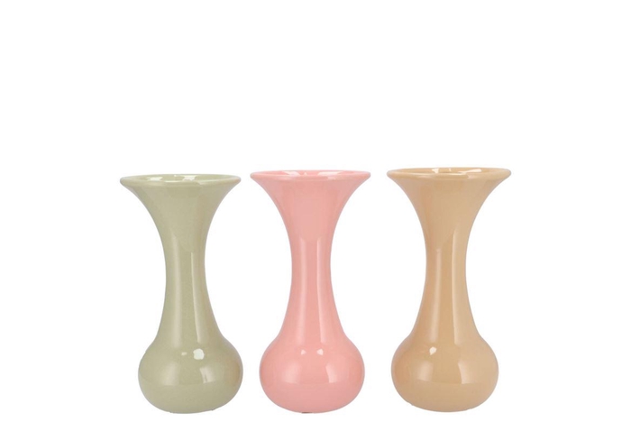 <h4>Mia Dreamy Pastel Mix Vase Neck Trumpet 9x9x18cm Nm</h4>