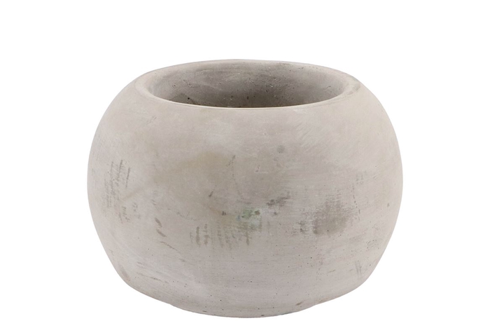 <h4>Concrete Pot Sphere 14x10cm</h4>