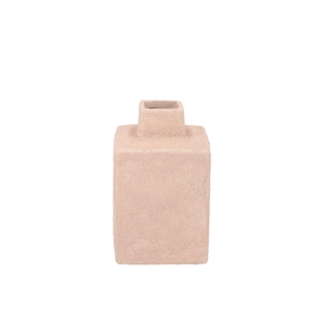 Lisboa Pink Vase Cube 14x14x25cm Nm