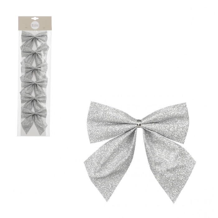 <h4>Christmas Deco bow 10*12cm x6</h4>