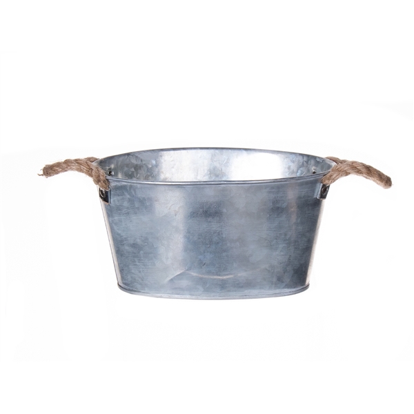 <h4>Planter Jari 19x13.5xh10 zinc</h4>