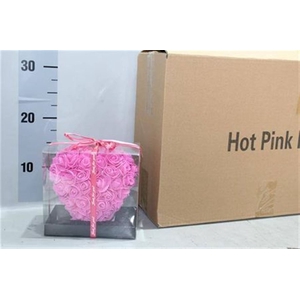 Foam Heart Hot Pink