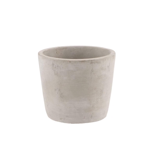 Concrete Pot Round Grey 13x11cm