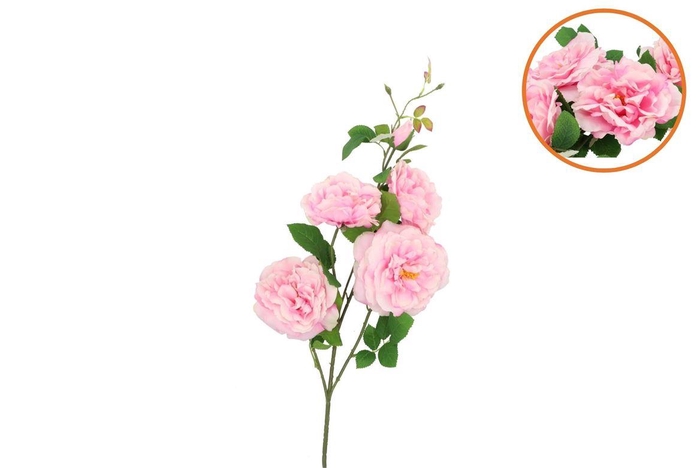 <h4>Silk Wild Rose Pink Single Stem 116cm</h4>