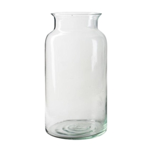 Glass Eco bottle d14.5/19*35cm