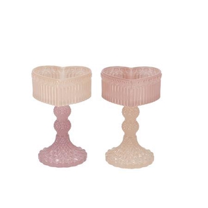 Amour Natural Mix T-light Heart Ass 10x9x15cm