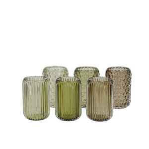 Roman Green T-light Bubble Ass 9x13cm