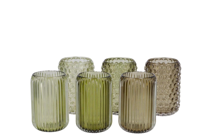 <h4>Roman Green T-light Bubble Ass 9x13cm</h4>