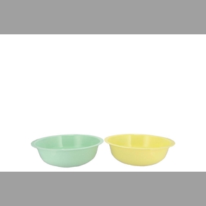 Zinc Basic Pastel Green/yellow Bowl 26x9cm Nm