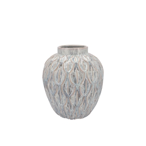 Inga Boa Grey Pot Active Glaze 23x23x25cm