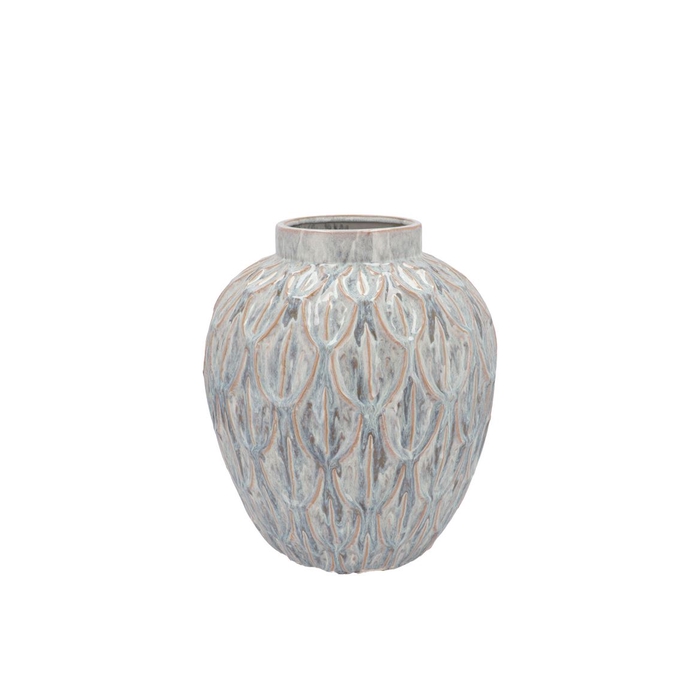 <h4>Inga Boa Grey Pot Active Glaze 23x23x25cm</h4>