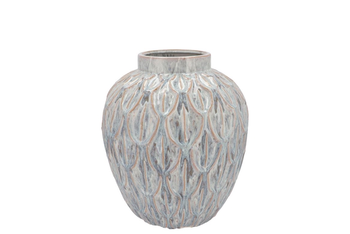 <h4>Inga Boa Grey Pot Active Glaze 23x23x25cm</h4>