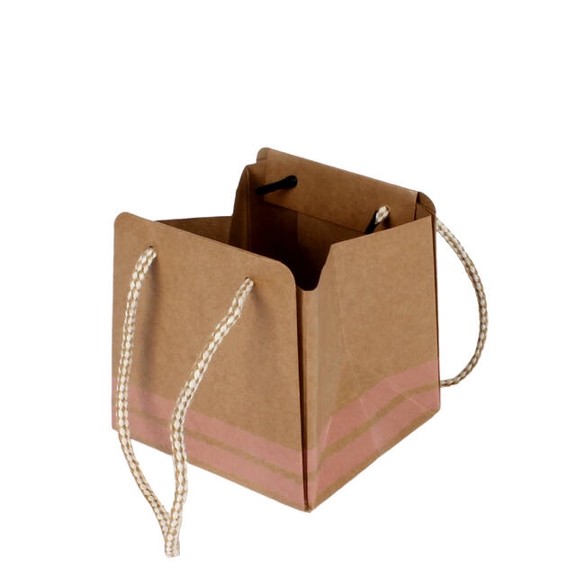 <h4>Bag Sporty carton 9.5x8.5xH9.5cm pink 20/bag</h4>