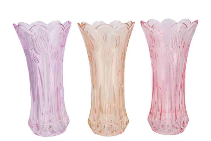 <h4>Delight Dreamy Pastel Mix Vase Tulip Ass 15x30cm</h4>