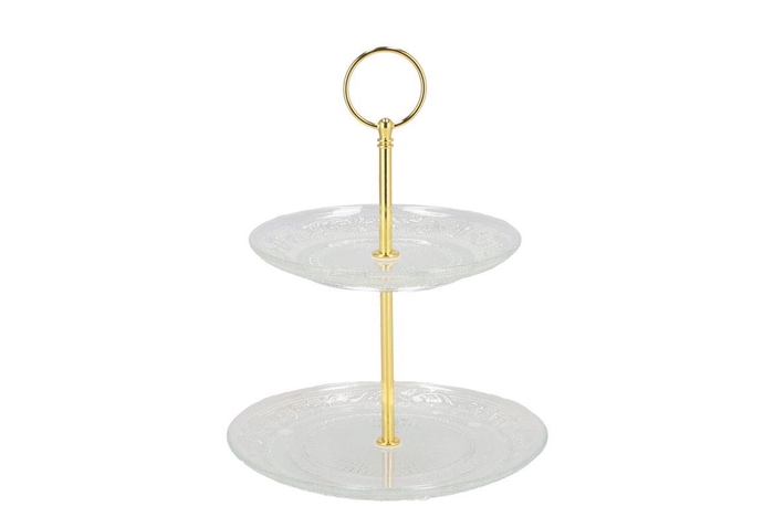 Dayah Transparent Cake Shelf 15/18x24cm Nm