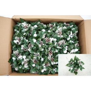 Wreath christmas ring Ø8cm white R3