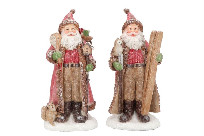 <h4>Lesly X-mas Brown Santa Claus Ass 17x13x33cm</h4>